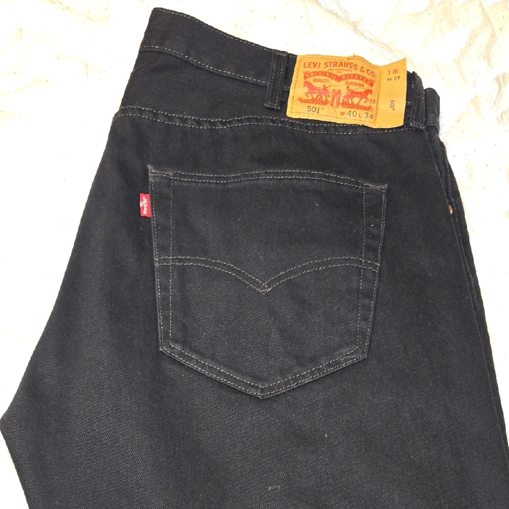Levi's Men's Straight Jeans in Deep Black
